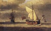 VELDE, Willem van de, the Younger The Yacht Royal Escape Close-hauled in a Breeze USA oil painting artist